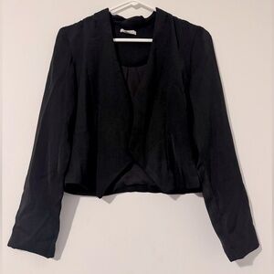 Adam Levine Open-Front Black Blazer